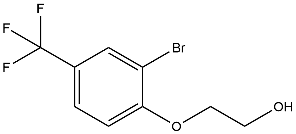 Ethanol, 2-[2-bromo-4-(trifluoromethyl)phenoxy]- Structure