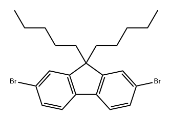 9H-Fluorene, 2,7-dibromo-9,9-dipentyl- Structure