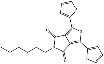 5-hexyl-1,3-di(thiophen-2-yl)-4H-thieno[3,4-c]pyrrole-4,6(5H)-dione Structure