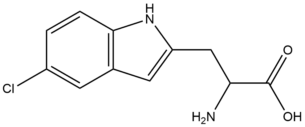 2-amino-3-(5-chloro-1H-indol-2-yl)propanoic acid Structure