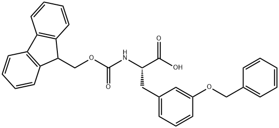 Phenylalanine, N-[(9H-fluoren-9-ylmethoxy)carbonyl]-3-(phenylmethoxy)- Structure