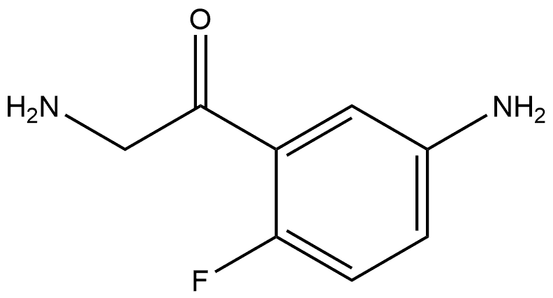 2-Amino-1-(5-amino-2-fluorophenyl)ethanone Structure