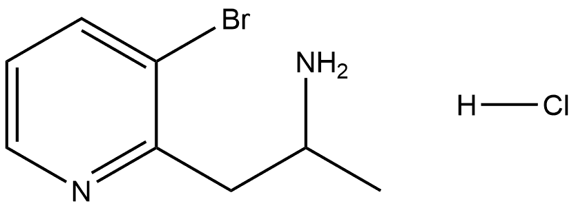 1-(3-bromopyridin-2-yl)propan-2-amine hydrochloride Structure