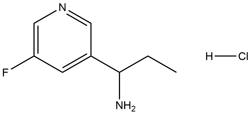 1-(5-fluoropyridin-3-yl)propan-1-amine hydrochloride Structure