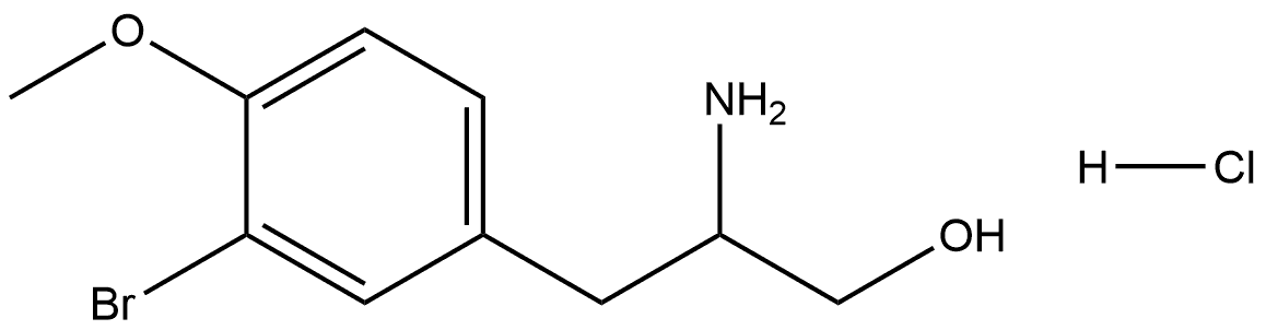 2-amino-3-(3-bromo-4-methoxyphenyl)propan-1-ol hydrochloride Structure