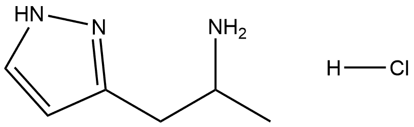 1-(1H-pyrazol-3-yl)propan-2-amine hydrochloride Structure