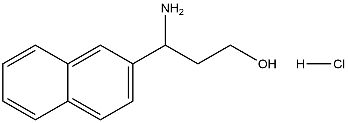 3-amino-3-(naphthalen-2-yl)propan-1-ol hydrochloride Structure