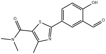 5-Thiazolecarboxamide, 2-(3-formyl-4-hydroxyphenyl)-N,N,4-trimethyl- Structure