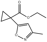 Ethyl 1-(3-methylisoxazol-5-yl)cyclopropanecarboxylate Structure