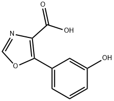 5-(3-hydroxyphenyl)-1,3-oxazole-4-carboxylic acid Structure