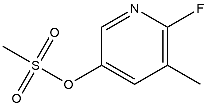 3-Pyridinol, 6-fluoro-5-methyl-, 3-methanesulfonate Structure