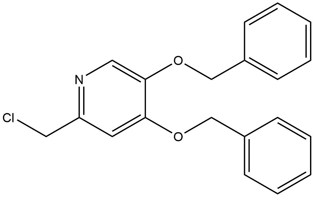 4,5-bis(benzyloxy)-2-(chloromethyl)pyridine Structure