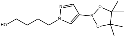 1H-Pyrazole-1-butanol, 4-(4,4,5,5-tetramethyl-1,3,2-dioxaborolan-2-yl)- Structure