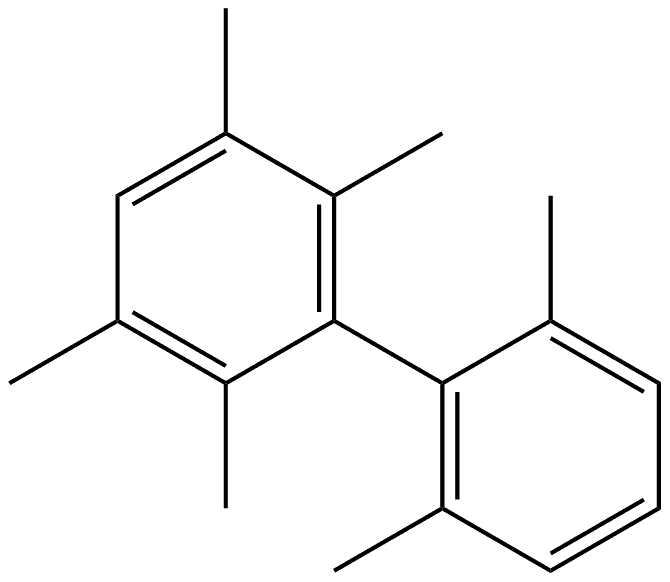 2,2',3,5,6,6'-Hexamethyl-1,1'-biphenyl Structure