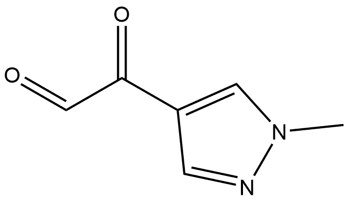 1H-Pyrazole-4-acetaldehyde, 1-methyl-α-oxo- 구조식 이미지