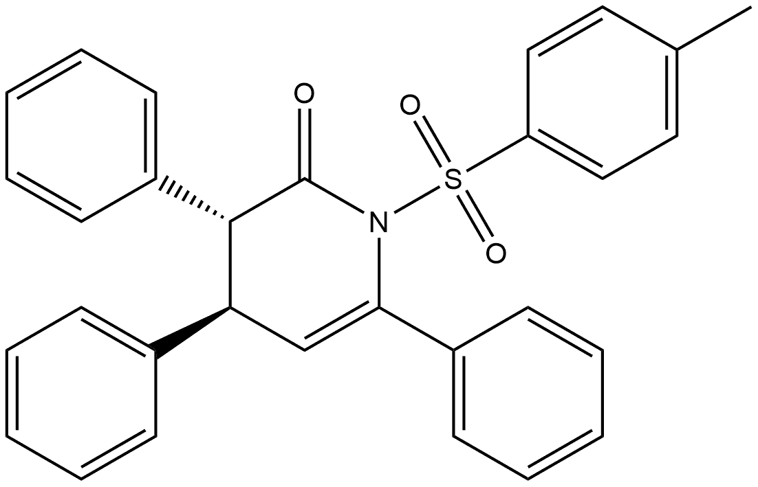 (3R,4R)-3,4-Dihydro-1-[(4-methylphenyl)sulfonyl]-3,4,6-triphenyl-2(1H)-pyridinone Structure