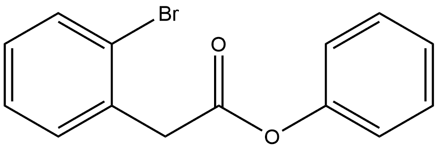 Phenyl 2-bromobenzeneacetate Structure