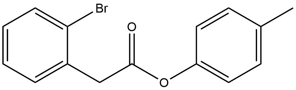 4-Methylphenyl 2-bromobenzeneacetate Structure