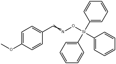 Benzaldehyde, 4-methoxy-, O-(triphenylsilyl)oxime Structure