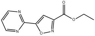 3-Isoxazolecarboxylic acid, 5-(2-pyrimidinyl)-, ethyl ester Structure