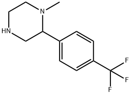 Piperazine, 1-methyl-2-[4-(trifluoromethyl)phenyl]- Structure