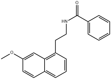 Benzamide, N-[2-(7-methoxy-1-naphthalenyl)ethyl]- 구조식 이미지