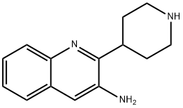 2-(Piperidin-4-yl)quinolin-3-amine Structure