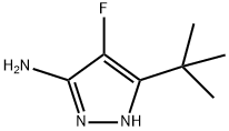 1H-Pyrazol-3-amine, 5-(1,1-dimethylethyl)-4-fluoro- 구조식 이미지