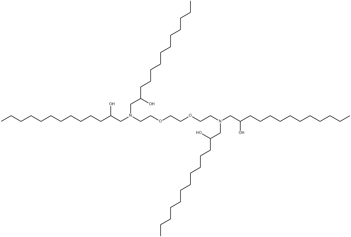 17,20-Dioxa-14,23-diazahexatriacontane-12,25-diol, 14,23-bis(2-hydroxytridecyl)- Structure