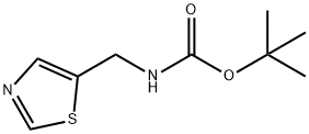 Carbamic acid, N-(5-thiazolylmethyl)-, 1,1-dimethylethyl ester Structure