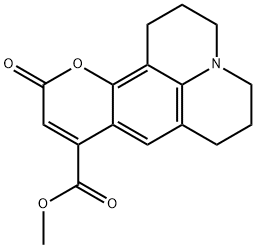 1H,5H,11H-[1]Benzopyrano[6,7,8-ij]quinolizine-9-carboxylic acid, 2,3,6,7-tetrahydro-11-oxo-, methyl ester Structure