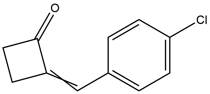 2-(4-chlorobenzylidene)cyclobutanone 구조식 이미지