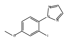 2H-1,2,3-Triazole, 2-(2-iodo-4-methoxyphenyl)- Structure