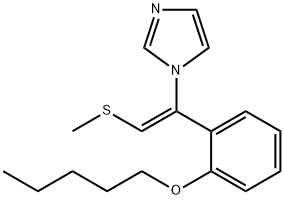 1H-Imidazole, 1-[2-(methylthio)-1-[2-(pentyloxy)phenyl]ethenyl]-, (Z)- (9CI) 구조식 이미지