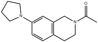 1-(7-(Pyrrolidin-1-yl)-3,4-dihydroisoquinolin-2(1H)-yl)ethanone 구조식 이미지