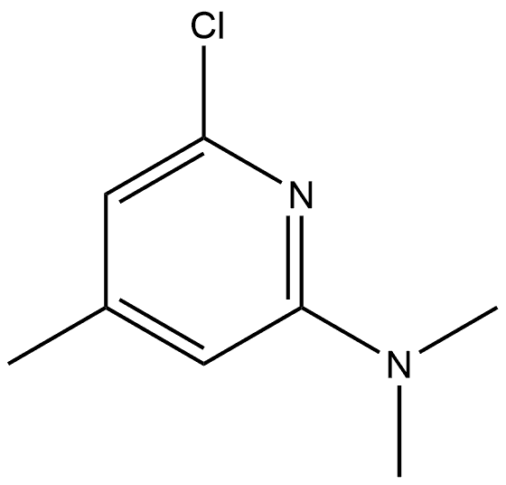 6-Chloro-N,N,4-trimethyl-2-pyridinamine Structure