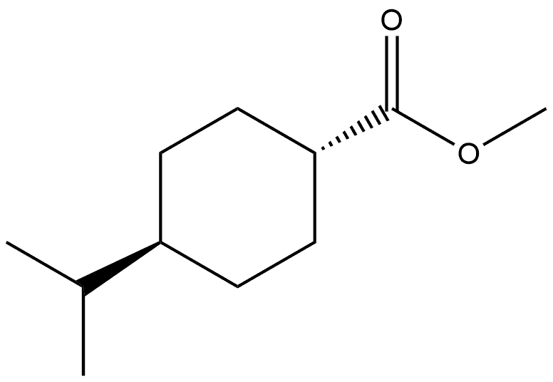 Cyclohexanecarboxylic acid, 4-(1-methylethyl)-, methyl ester, trans- 구조식 이미지