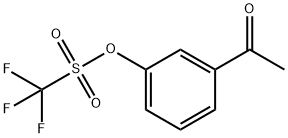 Methanesulfonic acid, 1,1,1-trifluoro-, 3-acetylphenyl ester Structure