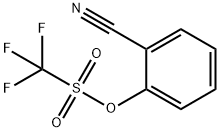 Methanesulfonic acid, 1,1,1-trifluoro-, 2-cyanophenyl ester Structure