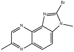 3H-Imidazo[4,5-f]quinoxaline, 2-bromo-3,7-dimethyl- Structure