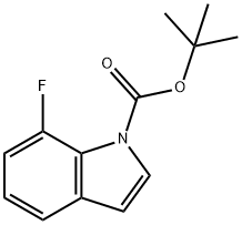 1H-Indole-1-carboxylic acid, 7-fluoro-, 1,1-dimethylethyl ester Structure