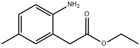 Benzeneacetic acid, 2-amino-5-methyl-, ethyl ester 구조식 이미지