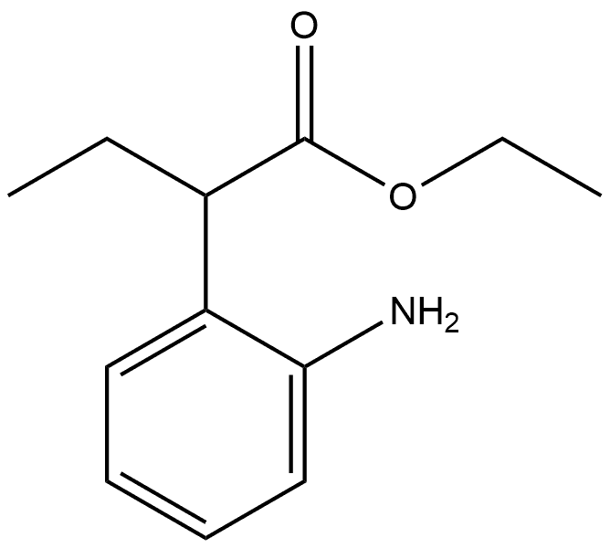 Benzeneacetic acid, 2-amino-α-ethyl-, ethyl ester Structure
