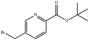 2-Pyridinecarboxylic acid, 5-(bromomethyl)-, 1,1-dimethylethyl ester Structure