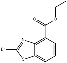 4-Benzothiazolecarboxylic acid, 2-bromo-, ethyl ester Structure