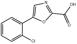 2-Oxazolecarboxylic acid, 5-(2-chlorophenyl)- Structure