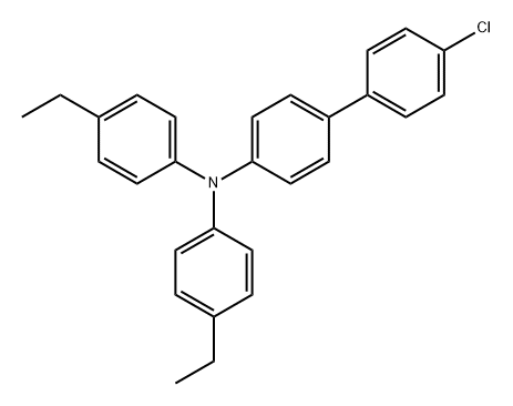 [1,1'-Biphenyl]-4-amine, 4'-chloro-N,N-bis(4-ethylphenyl)- Structure