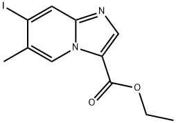 Imidazo[1,2-a]pyridine-3-carboxylic acid, 7-iodo-6-methyl-, ethyl ester Structure