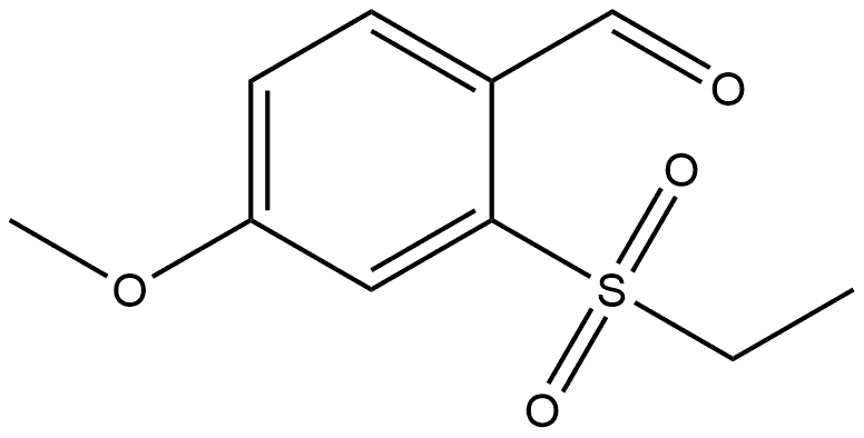 2-(Ethylsulfonyl)-4-methoxybenzaldehyde 구조식 이미지