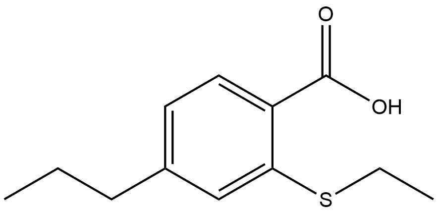 2-(Ethylthio)-4-propylbenzoic acid Structure